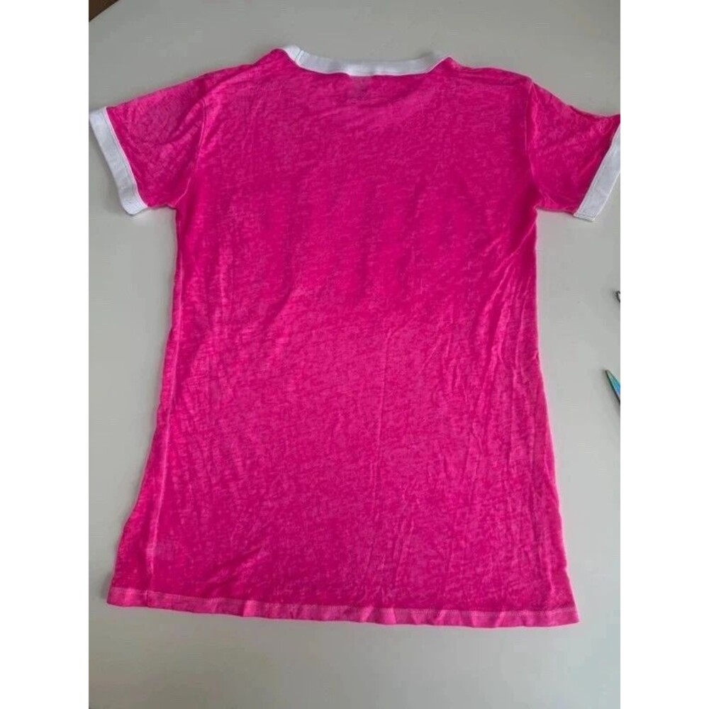 Victoria’s Secret PINK Barbie pink tshirt, super cute, flawed XS - Picture 8 of 10